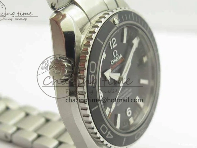 0321 Sleek Planet Ocean Professional Ceramic Bezel 42mm 1:1 MK Best Edition Silver Markers On SS Bracelet A 8085